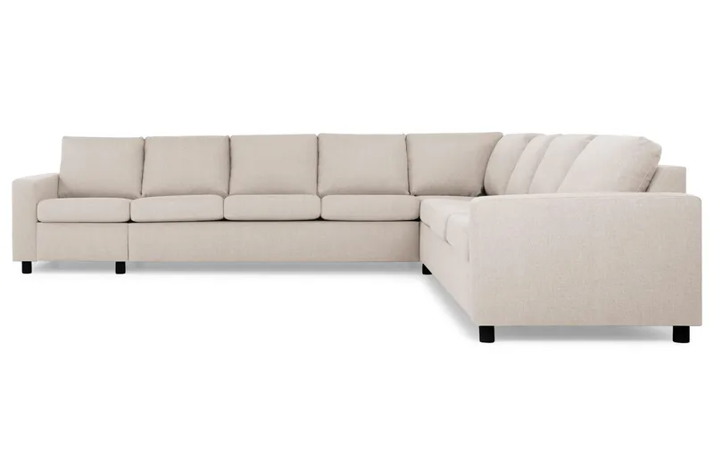 Crazy 7-sits Vändbar L-formad XX-Large Hörnsoffa i Tyg - Beige - Möbler - Vardagsrum - Soffor - Hörnsoffor