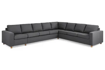Crazy 7-sits Vändbar L-formad XX-Large Hörnsoffa i Tyg - Mörkgrå - Möbler - Vardagsrum - Soffor - Hörnsoffor