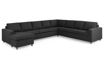 Crazy 7-sits Vändbar U-formad XX-Large Hörnsoffa med divan i Tyg - Antracit - Möbler - Vardagsrum - Soffor - Hörnsoffor