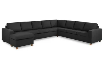Crazy 7-sits Vändbar U-formad XX-Large Hörnsoffa med divan i Tyg - Antracit - Möbler - Vardagsrum - Soffor - Hörnsoffor