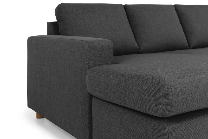 Crazy 7-sits Vändbar U-formad XX-Large Hörnsoffa med divan i Tyg - Antracit - Möbler - Vardagsrum - Soffor - Hörnsoffor