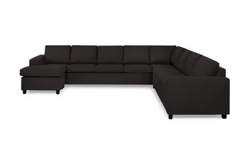 Crazy 7-sits Vändbar U-formad XX-Large Hörnsoffa med divan i Tyg - Antracit - Möbler - Vardagsrum - Soffor - Hörnsoffor