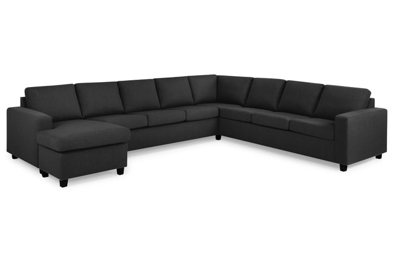 Crazy 7-sits Vändbar U-formad XX-Large Hörnsoffa med divan i Tyg - Antracit - Möbler - Vardagsrum - Soffor - Hörnsoffor