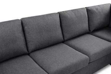 Crazy Limited Edition 4-sits Högervänd L-formad Schäslongsoffa i Tyg - Mörkgrå - Möbler - Vardagsrum - Soffor - Divansoffa & schäslong