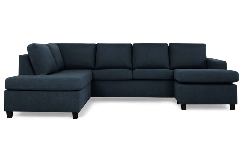 Crazy U-soffa Large Divan Höger, Mörkblå