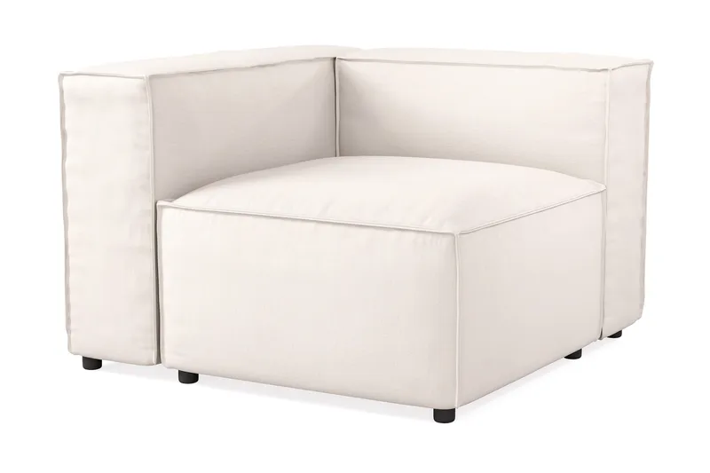 Cubo 2-sits Vänstermodul i Tyg 120 cm bred - Ljusbeige - Möbler - Vardagsrum - Soffor - 2-sits soffor