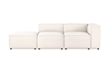 Cubo 3-sits Djup Modulsoffa + Fotpall i Tyg