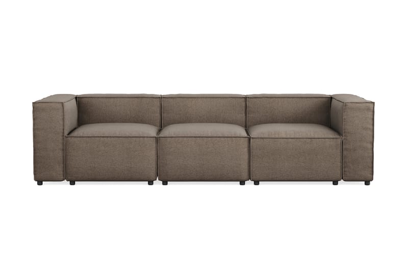 Cubo 4-sits Djup Modulsoffa i Tyg - Grå - Möbler - Vardagsrum - Soffor - 3-sits soffor