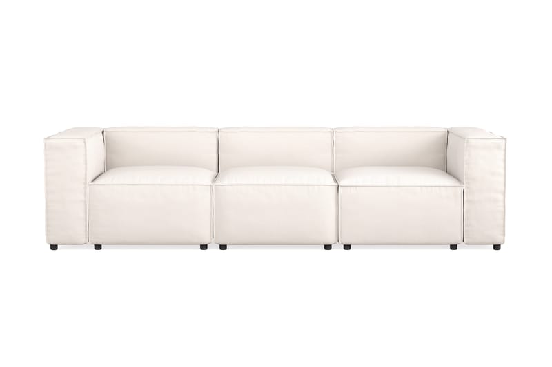 Cubo 4-sits Djup Modulsoffa i Tyg - Vit - Möbler - Vardagsrum - Soffor - 3-sits soffor