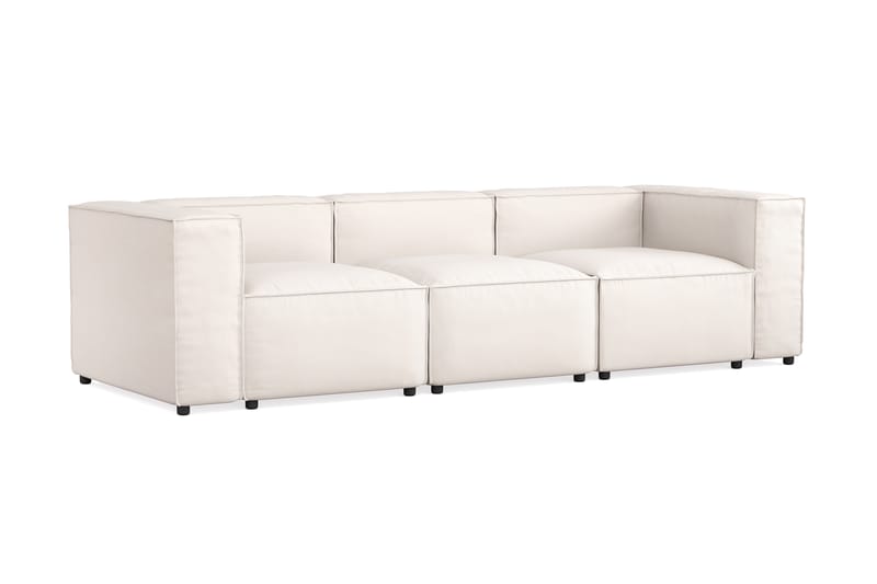 Cubo 4-sits Djup Modulsoffa i Tyg - Vit - Möbler - Vardagsrum - Soffor - 3-sits soffor