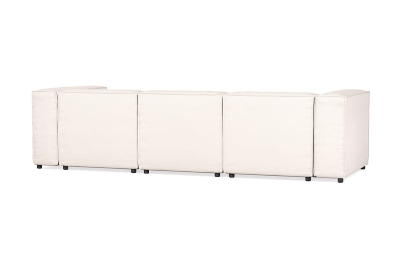 Cubo 4-sits Djup Modulsoffa i Tyg - Vit - Möbler - Vardagsrum - Soffor - 3-sits soffor
