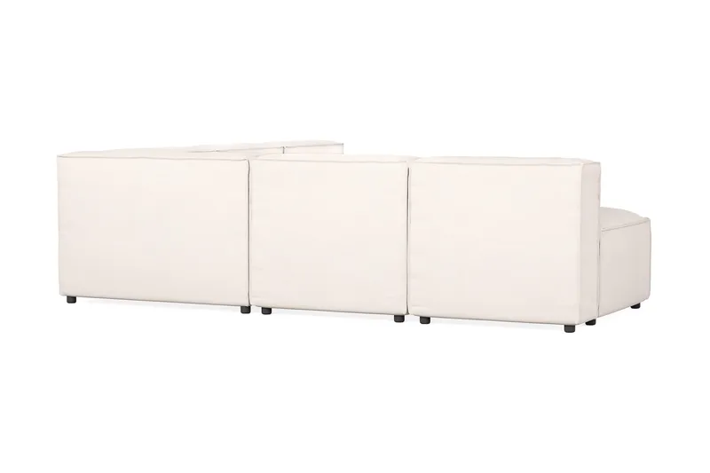 Cubo 5-sits L-formad Djup Modulhörnsoffa i Tyg - Vit - Möbler - Vardagsrum - Soffor - Hörnsoffor