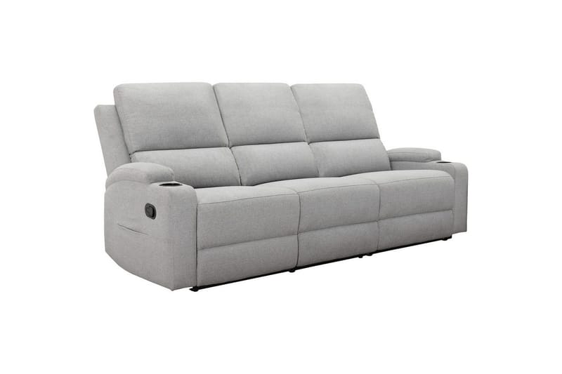 Dallas Reclinersoffa 3-sits - Grå - Möbler - Vardagsrum - Soffor - Reclinersoffor & Biosoffor