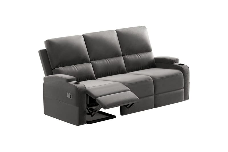 Dallas Reclinersoffa 3-sits - Grå - Möbler - Vardagsrum - Soffor - Reclinersoffor & Biosoffor