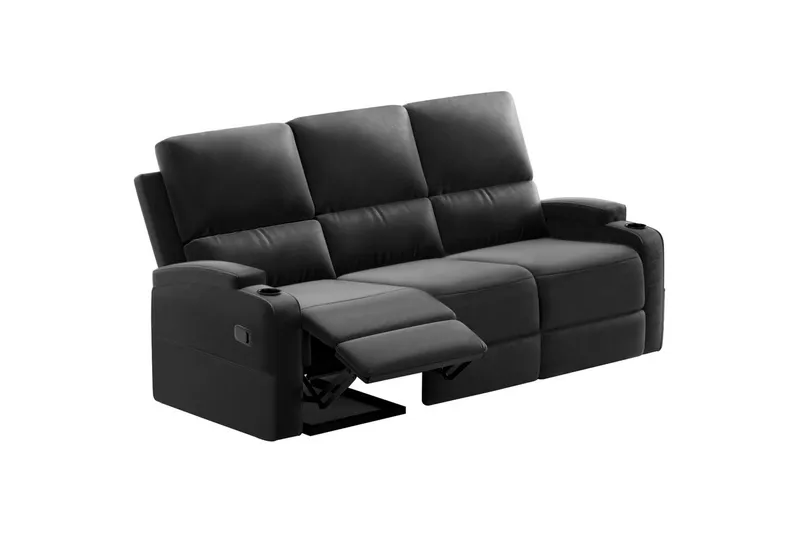Dallas Reclinersoffa 3-sits - Svart - Möbler - Vardagsrum - Soffor - Reclinersoffor & Biosoffor