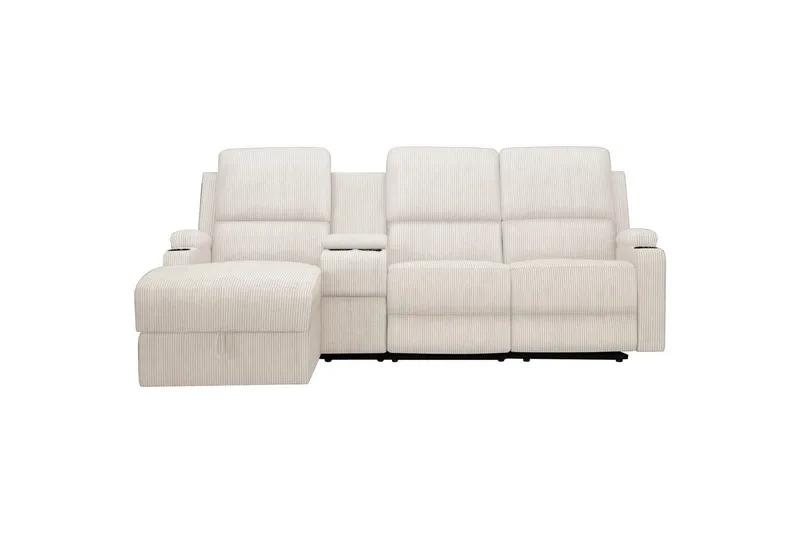 Dallas Reclinersoffa 3-sits, Vit