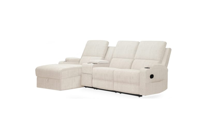 Dallas Reclinersoffa 3-sits - Vit - Möbler - Vardagsrum - Soffor - Reclinersoffor & Biosoffor