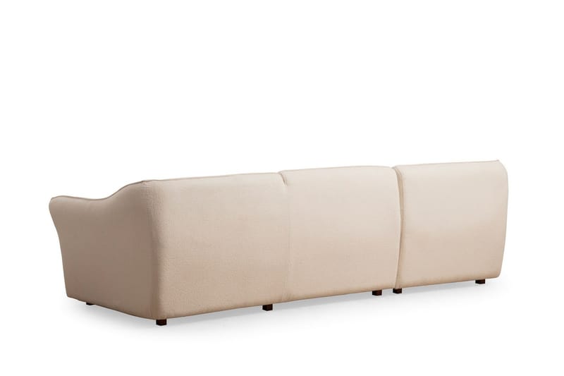 Damor Svängd Soffa 3-sits - Beige - Möbler - Vardagsrum - Soffor - 3-sits soffor
