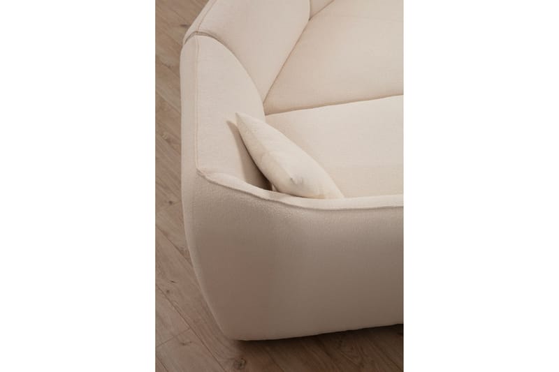 Damor Svängd Soffa 3-sits - Beige - Möbler - Vardagsrum - Soffor - 3-sits soffor