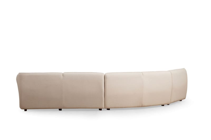Damor Svängd Soffa 4-sits - Beige - Möbler - Vardagsrum - Soffor - 4-sits soffor