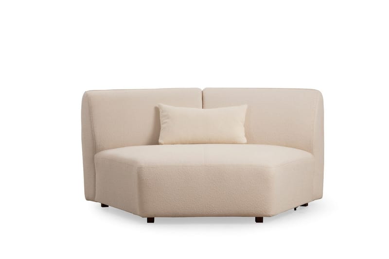 Damor Svängd Soffa 4-sits - Beige - Möbler - Vardagsrum - Soffor - 4-sits soffor