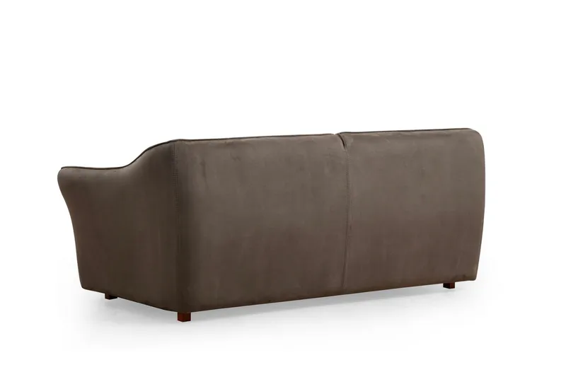 Damor Svängd Soffa 4-sits - Brun - Möbler - Vardagsrum - Soffor - 4-sits soffor