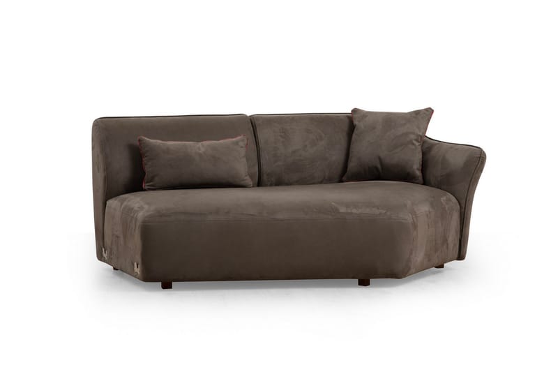 Damor Svängd Soffa 4-sits - Brun - Möbler - Vardagsrum - Soffor - 4-sits soffor