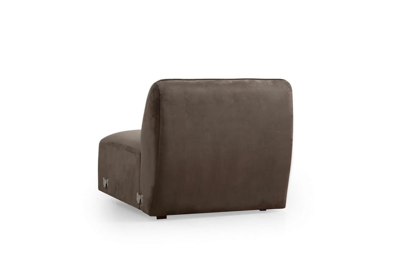 Damor Svängd Soffa 4-sits - Brun - Möbler - Vardagsrum - Soffor - 4-sits soffor