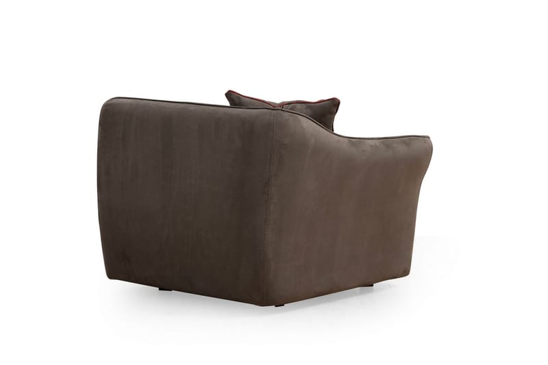 Damor Svängd Soffa 4-sits - Brun - Möbler - Vardagsrum - Soffor - 4-sits soffor