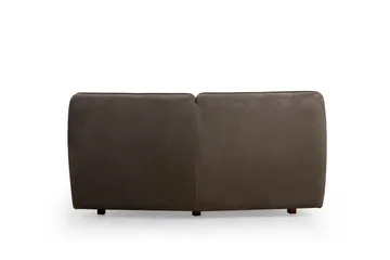 Damor Svängd Soffa 5-sits - Brun - Möbler - Vardagsrum - Soffor - Sammetssoffor