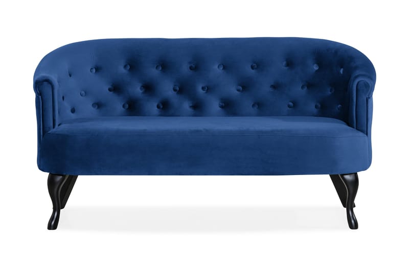 DANA Siss Soffa Sammet Blå - Sammetssoffor - 2-sits soffor