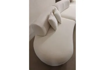 Dariya Svängd Soffa 3-sits - Cream - Möbler - Vardagsrum - Soffor - 3-sits soffor