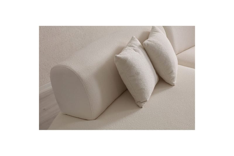 Dariya Svängd Soffa 3-sits - Cream - Möbler - Vardagsrum - Soffor - 3-sits soffor