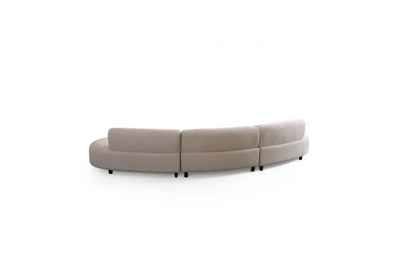 Dariya Svängd Soffa 4-sits - Cream - Möbler - Vardagsrum - Soffor - 4-sits soffor