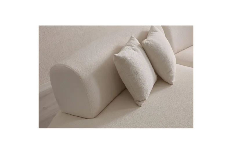 Dariya Svängd Soffa 4-sits - Cream - Möbler - Vardagsrum - Soffor - 4-sits soffor