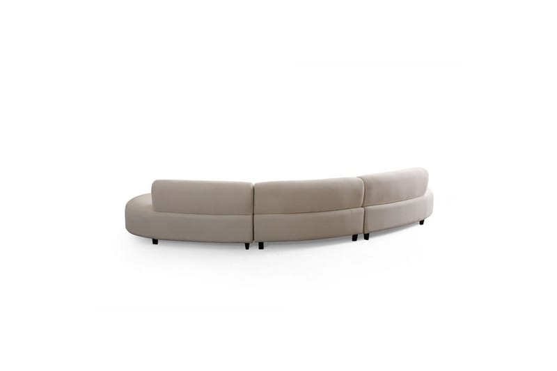 Dariya Svängd Soffa 4-sits - Cream - Möbler - Vardagsrum - Soffor - 4-sits soffor