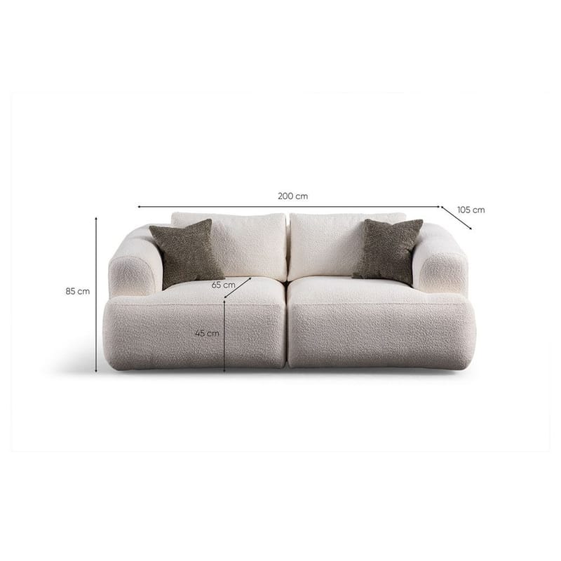 Dashwood 2-sits Soffa - Vit - Möbler - Vardagsrum - Soffor - 2-sits soffor