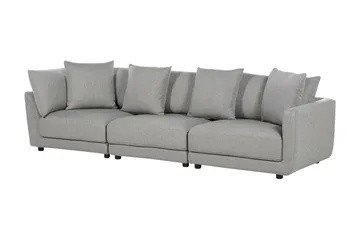 Delisha Soffa 3-sits - Grå/Svart - Möbler - Vardagsrum - Soffor - 3-sits soffor