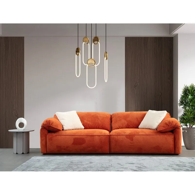 Derebasi 3-sits Soffa - Orange - Möbler - Vardagsrum - Soffor - 3-sits soffor