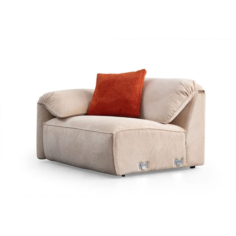 Derebasi 4-sits Hörnsoffa - Krämvit - Möbler - Vardagsrum - Soffor - Hörnsoffor