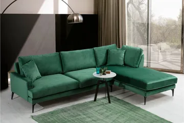 Andary Divansoffa - Grön/Svart - Möbler - Vardagsrum - Soffor - Divansoffa & schäslong