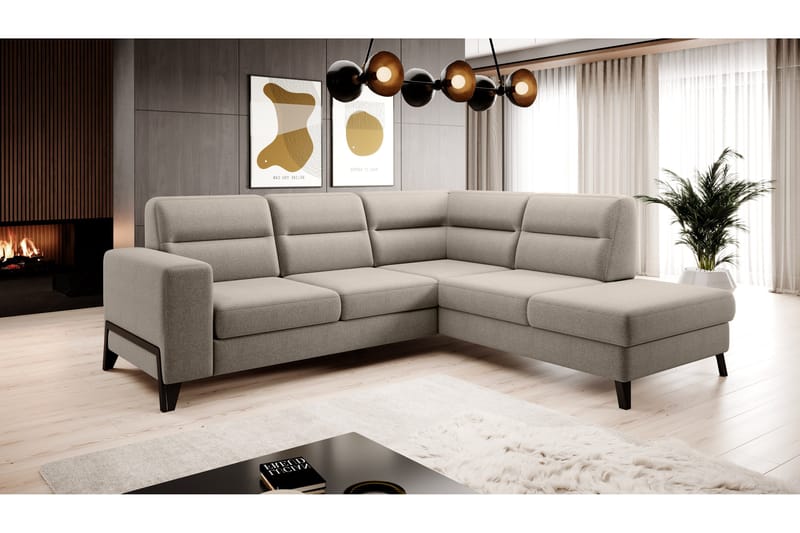 Anglika Soffa m. Schäslong 4-sits - Beige - Möbler - Vardagsrum - Soffor - Divansoffa & schäslong