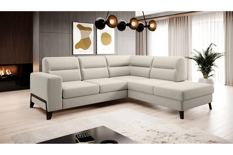 Anglika Soffa m. Schäslong 4-sits - Beige - Möbler - Vardagsrum - Soffor - Divansoffa & schäslong