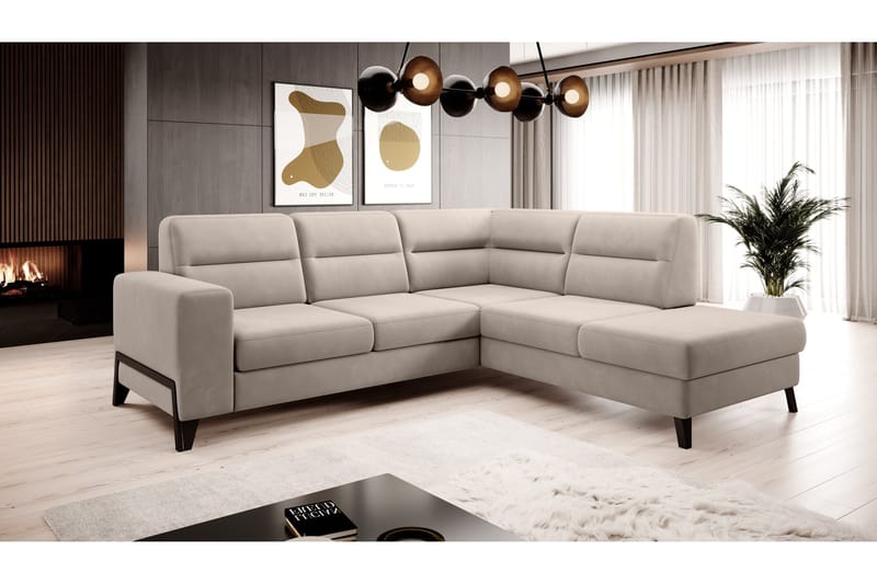 Anglika Soffa m. Schäslong 4-sits - Beige - Möbler - Vardagsrum - Soffor - Divansoffa & schäslong