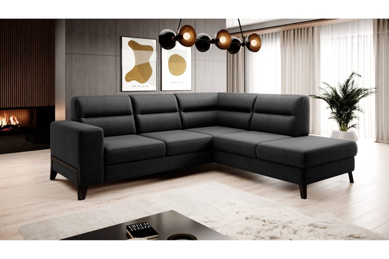 Anglika Soffa m. Schäslong 4-sits - Grå - Möbler - Vardagsrum - Soffor - Divansoffa & schäslong
