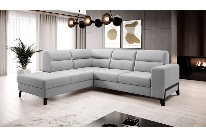 Anglika Soffa m. Schäslong 4-sits - Grå - Möbler - Vardagsrum - Soffor - Divansoffa & schäslong