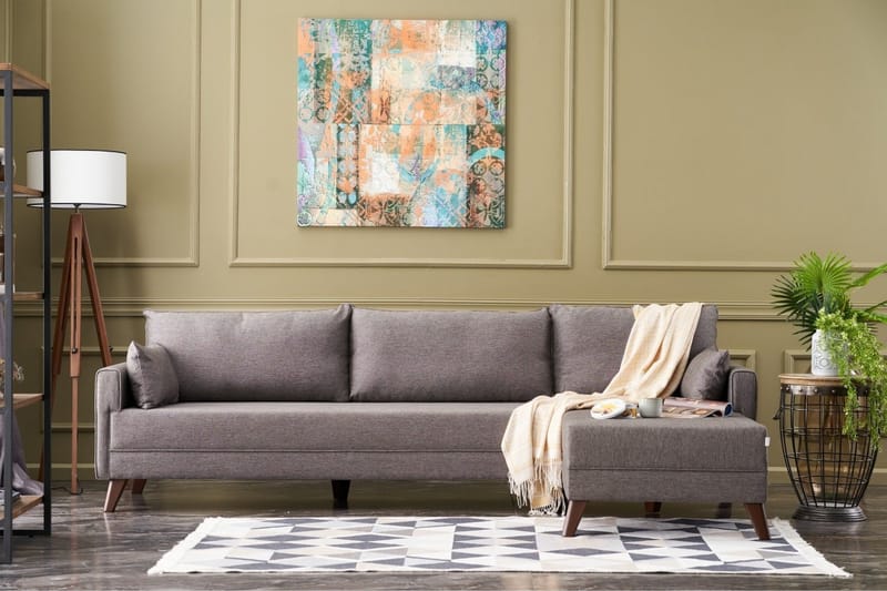 Antigua Divansoffa Höger - Brun - Möbler - Vardagsrum - Soffor - Divansoffa & schäslong