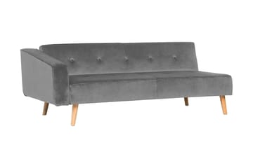 Arrika Hörnsoffa Vänster Sammet - Grå - Möbler - Vardagsrum - Bäddsoffor - Bäddsoffa divan