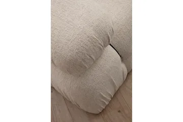 Belgin Bubblig Divansoffa 3-sits 288 cm med fasta armstöd och repdetaljer - Ljus / Beige - Möbler - Vardagsrum - Soffor - Modulsoffor - Komplett modulsoffa