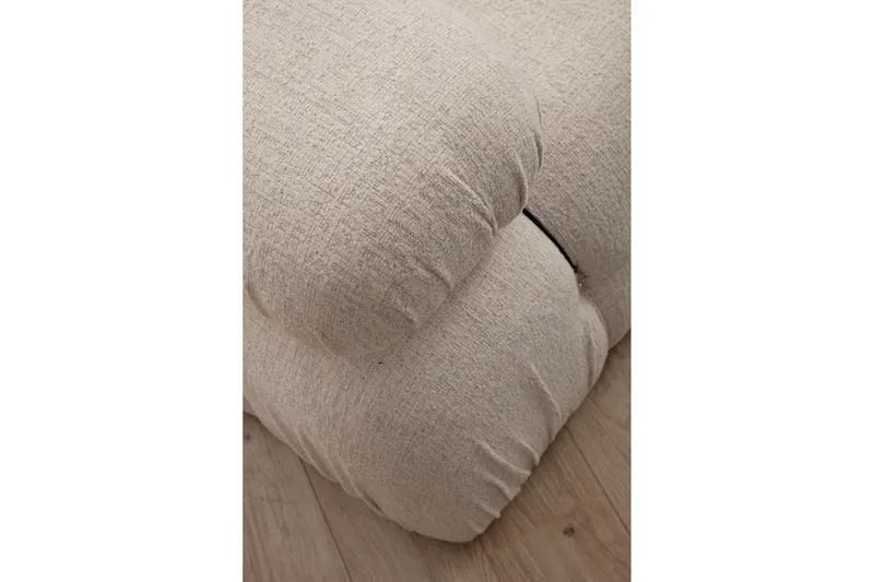 Belgin Bubblig Divansoffa 3-sits 288 cm med fasta armstöd och repdetaljer - Ljus / Beige - Möbler - Vardagsrum - Soffor - Divansoffa & schäslong